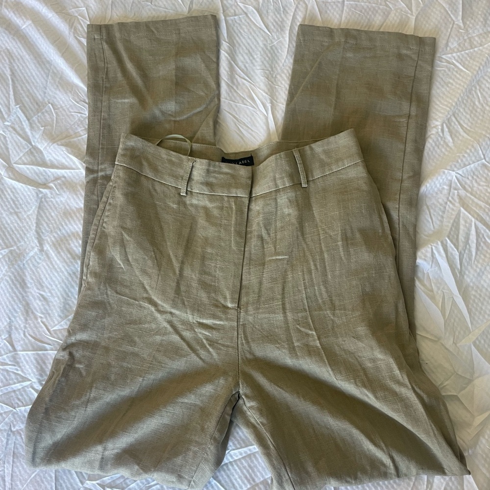 JLUXLABEL Women's Cotton Linen Khaki Pants